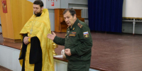 Помощник благочинного Воскресенского округа Нижегородской епархии совершил молебен в областном призывном пункте - Нижегородская епархия