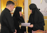 Вручение дипломов насельницам Серафимо-Дивеевского монастыря