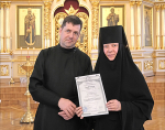 Вручение дипломов насельницам Серафимо-Дивеевского монастыря