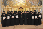 Вручение дипломов насельницам Серафимо-Дивеевского монастыря