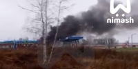 Фура и  ГАЗель  загорелись на заправке на трассе М-7 в Нижегородской области - фото 1 - vGorodeN.Ru