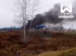 Фура и  ГАЗель  загорелись на заправке на трассе М-7 в Нижегородской области - фото 1