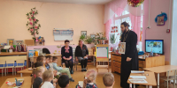 Помощник благочинного Сормовского округа провел занятие в детском саду № 323 «Сказка» - Нижегородская епархия