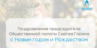 Председатель Общественной палаты Нижнего Новгорода Сергей Горин поздравил нижегородцев с Новым годом и Рождеством - Администрация г. Нижний Новгород