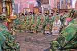 Литургия архиерейским служением в день память преподобного Серафима, Саровского чудотворца