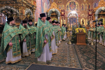 Литургия архиерейским служением в день память преподобного Серафима, Саровского чудотворца