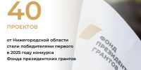 40 проектов нижегородских НКО стали победителями в первом конкурсе 2025 года Фонда президентских грантов - Правительство Нижегородской области