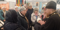 Клирик Нагорного благочиния провел просветительскую беседу с посетителями православной ярмарки «Широкая масленица» - Нижегородская епархия