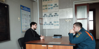 Клирик Канавинского благочиния провел беседу с сотрудниками МЧС - Нижегородская епархия