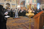 Епископ Щигровский и Мантуровский Феогност возглавил Божественную литургию в Серафимо-Дивеевском монастыре