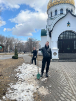 Молодежь и духовенство Приокского благочиния Нижегородской епархии провели субботник и воскресную встречу