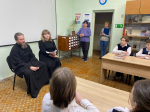 Представители Московского благочиния провели беседу с читателями библиотеки о духовенстве в годы Великой Отечественной войны