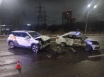 Четверо пострадали в ДТП с такси на скользком Ванеевском мосту