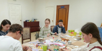 Активисты православного молодежного движения Нагорного благочиния подготовили пасхальные поздравления для бойцов специальной военной операции - Нижегородская епархия