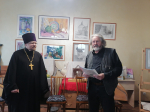Помощник благочинного Дивеевского округа принял участие в открытии выставки в монастырской детской школе художественных ремесел