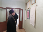 Помощник благочинного Дивеевского округа принял участие в открытии выставки в монастырской детской школе художественных ремесел