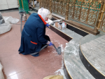 Студенты филиала ННГУ приняли участие в генеральной уборке в главном храме Балахнинского благочиния