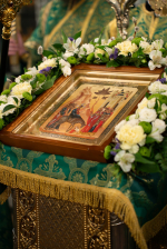 В день праздника Входа Господня в Иерусалим епископ Парамон совершил Божественную литургию в Городецком Феодоровском мужском монастыре