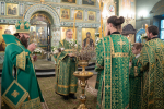 В день праздника Входа Господня в Иерусалим епископ Парамон совершил Божественную литургию в Городецком Феодоровском мужском монастыре