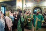В день праздника Входа Господня в Иерусалим епископ Парамон совершил Божественную литургию в Городецком Феодоровском мужском монастыре
