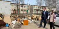 Специалисты Минэкологии Нижегородской области проверили содержание контейнерных площадок и качество вывоза мусора в городе Бор - Правительство Нижегородской области