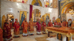 В Светлую среду сонм архипастырей Русской Православной Церкви совершил Божественную литургию в Серафимо-Дивеевском монастыре