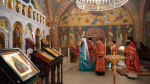 Митрополит Георгий совершил Божественную литургию и панихиду на Патриаршем подворье Дивеевского монастыря в Москве