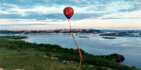 Нижегородцы установили рекорд с самой длинной Георгиевской лентой в небе - НИА Нижний Новгород