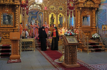 В праздник Преполовения Пятидесятницы в Серафимо-Дивеевском монастыре литургию совершил епископ Каменский и Камышловский Мефодий