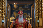 В праздник Преполовения Пятидесятницы в Серафимо-Дивеевском монастыре литургию совершил епископ Каменский и Камышловский Мефодий