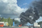 Фура загорелась на Южном обходе под Нижним Новгородом утром 15 мая