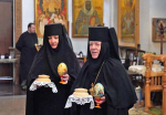 Божественная литургия архиерейским служением на уральском Покровском подворье Дивеевского монастыря