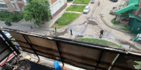 Балкон загорелся в жилом доме на улице Зайцева в Нижнем Новгороде - Время Н