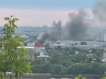 Опубликованы фото и видео пожара на Центральном рынке