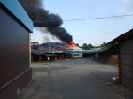 Опубликованы фото и видео пожара на Центральном рынке