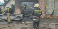 Мужчина пострадал на пожаре в гараже в Нижнем Новгороде - фото 1 - vGorodeN.Ru