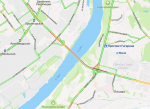 Серьезная пробка образовалась на Мызинском мосту из-за ДТП - фото 1
