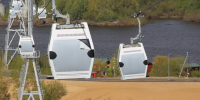 Нижегородская канатная дорога приостановила работу из-за дождя - фото 1 - vGorodeN.Ru