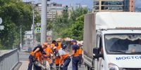 Обновлять ограждения начали на Канавинском мосту в Нижнем Новгороде - НИА Нижний Новгород