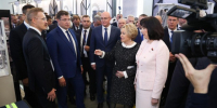 Валентина Матвиенко и Наталья Кочанова посетили выставку достижений народного хозяйства регионов России и Беларуси - НТА-Приволжье