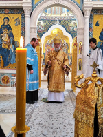 Божественную литургию в Серафимо-Дивеевском монастыре совершил епископ Георгиевский и Прасковейский Николай