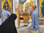 Божественную литургию в Серафимо-Дивеевском монастыре совершил епископ Георгиевский и Прасковейский Николай
