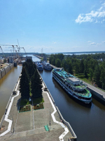 Через Городецкий гидроузел за первые сутки работы после его открытия прошло 31 судно