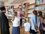 Помощник благочинного Дивеевского округа встретился с читателями детской библиотеки
