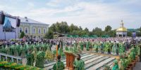В день памяти преподобного Серафима Саровского в Свято-Троицком Серафимо-Дивеевском монастыре совершена праздничная Божественная литургия - НТА-Приволжье