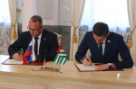 Евгений Чинцов подписал соглашения о сотрудничестве между городской Думой и представительными органами власти Сухума и Бендер