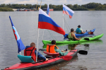 Праздничный парад судов в честь Дня государственного флага  прошел на реке Волге
