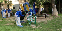 Евгений Чинцов проконтролировал благоустройство детской площадки в Нижнем Новгороде - ИА Нижний сейчас