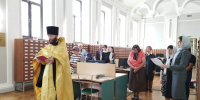 В областной научной библиотеке совершен молебен святому князю Александру Невскому - Нижегородская епархия