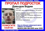 17-летнего подростка со шрамом на лбу разыскивают в Нижнем Новгороде